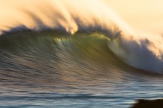 Afternoon waves at Blackhead Beach, Dunedin, New Zealand.