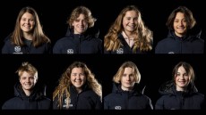 The 2020 Otago Scholastics Surfing Team at St Clair, Dunedin, New Zealand. Photo: Derek Morrison