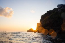 The paddle out at Uluwatu, Bali, Indonesia.