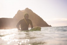 Luke Darby makes the most of a fun swell at Blackhead, Dunedin, New Zealand.