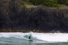 Sneaky wrap over at Second Beach, Dunedin, New Zealand.
Photo: Derek Morrison