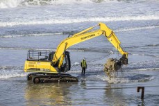 DCC vs the sea at Middle Beach, Dunedin, New Zealand.
Photo: Derek Morrison